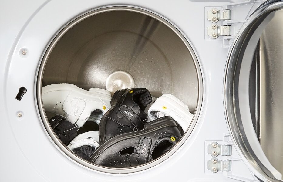 2019 - Washing maschine, Calzado de seguridad, Zapatos de seguridad, Sandalias de seguridad, Hincapié en la higiene
