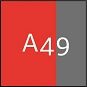 A49 - hi-vis rød/mørk antracit