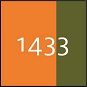 1433 - hi-vis orange/mosgrøn