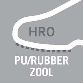 Zool van PU/rubber, bestendig tot 300° C
