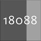 18088 - mørk antracit/lys grå meleret