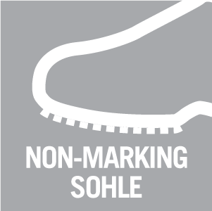 Non-Marking Laufsohle – färbt nicht ab