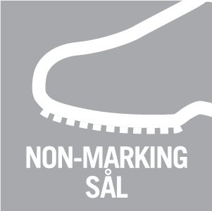 Non-marking-såle – setter ikke merke