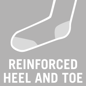Reinforced heel and toe
