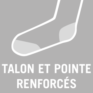Talon et pointe renforcés