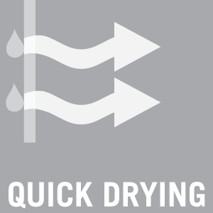 Quick drying - Pictogram