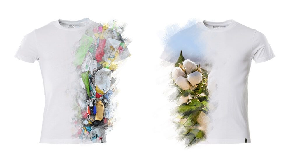 2019 - Modeller, Man, Kvinna, Sustainable products, T-shirts, Återvunnen polyester, Ekologisk bomull