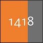 1418 - hi-vis orange/mørk antracit