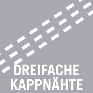 Dreifache Kappnähte