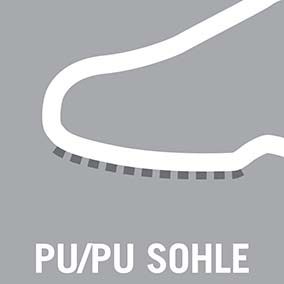 Sohlenmaterial aus PU/PU