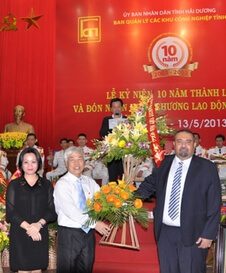 2013 - Propre usine au Vietnam: - Mérite