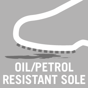 Oil/petrol resistant sole