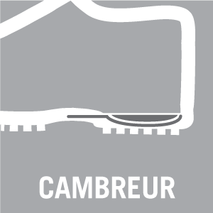 Stabiliserende en schokabsorberende cambreur