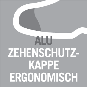 Ergonomisch geformte Aluminium-Zehenschutzkappe