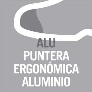 Puntera de aluminio ergonómica