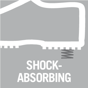 Shock-absorbing comfort sole