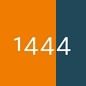 1444 - hi-vis orange/dark petroleum