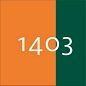 1403 - hi-vis orange/grøn