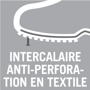 Intercalaire anti-perforation en textile