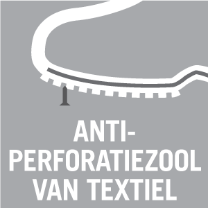 Anti-perforatiezool van textiel