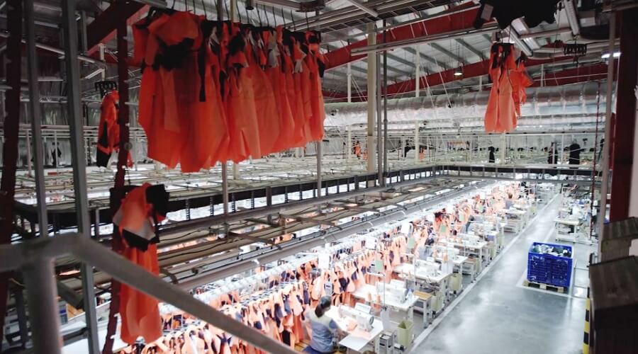 Own factories in Vietnam: -&nbsp;Work clothes - ISO 9001