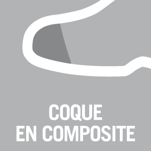 Coque ergonomique en composite